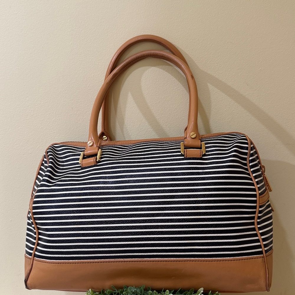 Tory Burch Viva Satchel Boston Bag Black + VanillaCake Women designer Handbag - Picture 5 of 16